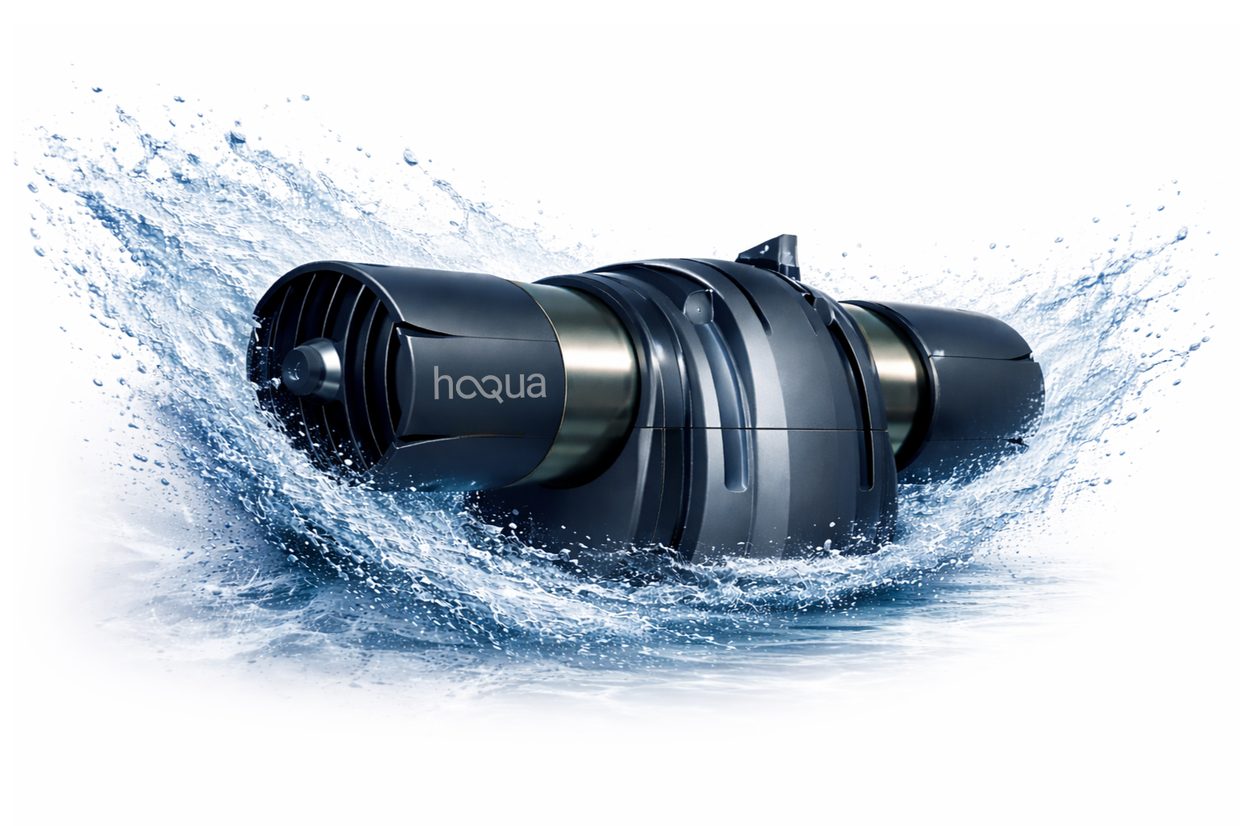 Système d'ultrafiltration HAQUA-Q dans une éclaboussure d'eau pure
